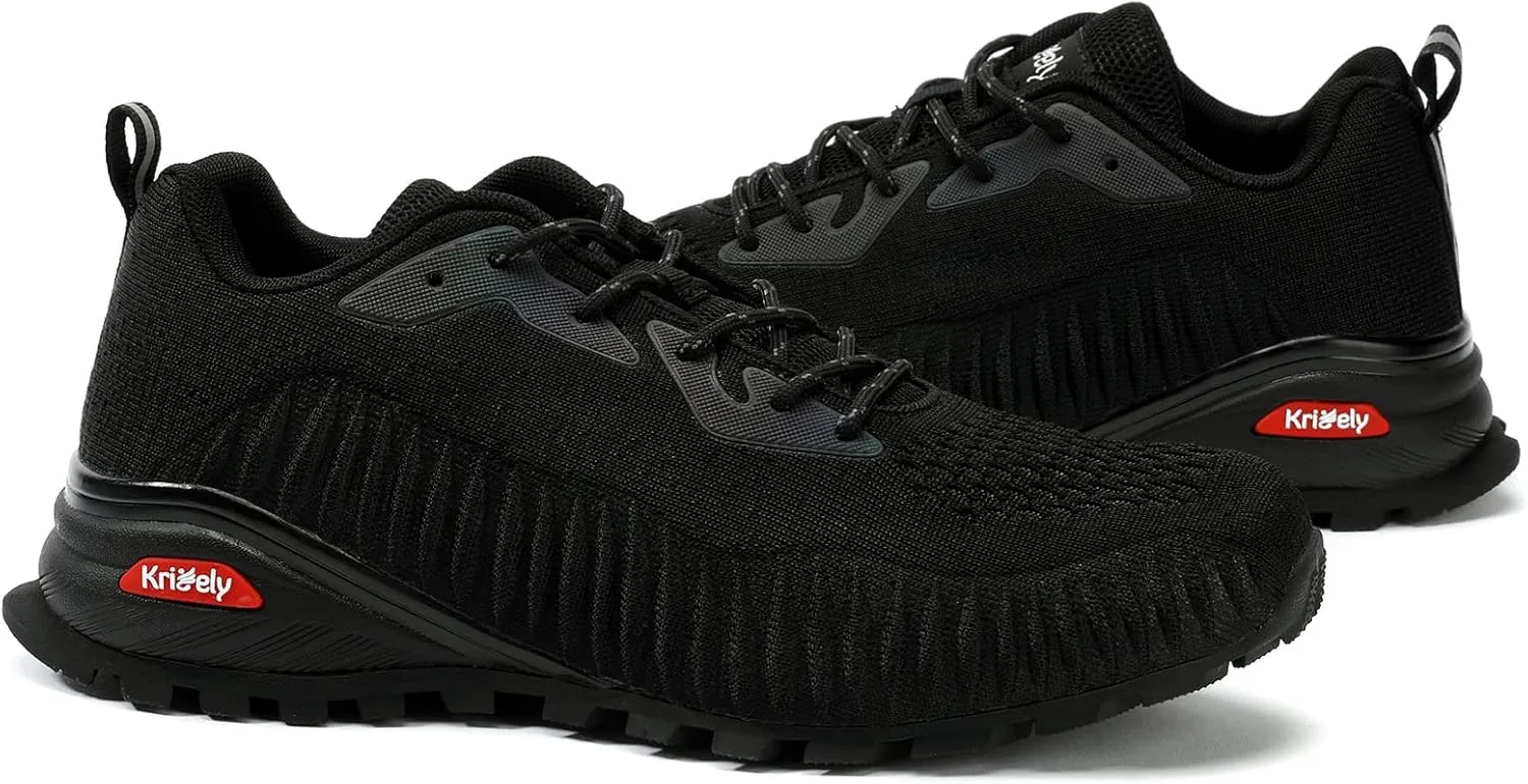 Men's Fashion Sneakers Lightweight Breathable Walking Shoes Tennis Cross Training Shoe Non Slip Trail Running Shoes