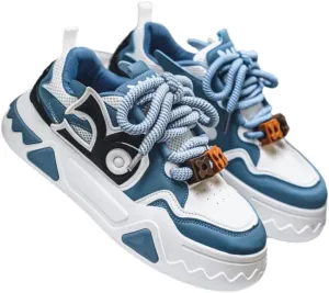 Men's Fashion Sneakers - Solid Color Low Top Lace-Up Shoes with Faux Upper, Fabric Inner, PVC Sole, and EVA Insole for Casual and Dress Wear, Other Styles, Formal Wear