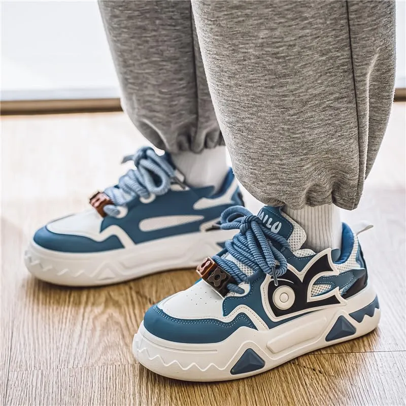Men's Fashion Sneakers - Solid Color Low Top Lace-Up Shoes with Faux Upper, Fabric Inner, PVC Sole, and EVA Insole for Casual and Dress Wear, Other Styles, Formal Wear