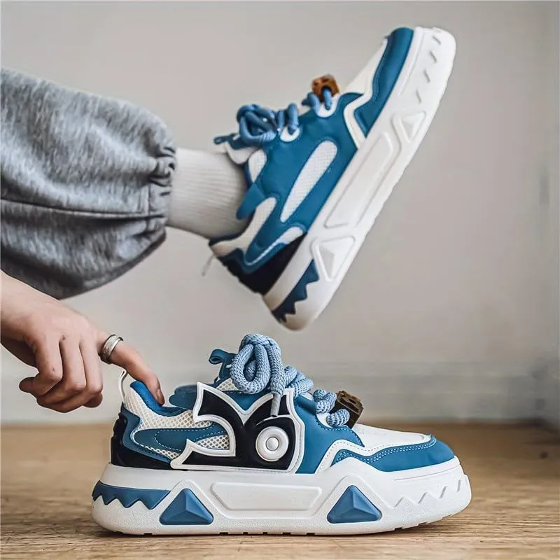 Men's Fashion Sneakers - Solid Color Low Top Lace-Up Shoes with Faux Upper, Fabric Inner, PVC Sole, and EVA Insole for Casual and Dress Wear, Other Styles, Formal Wear