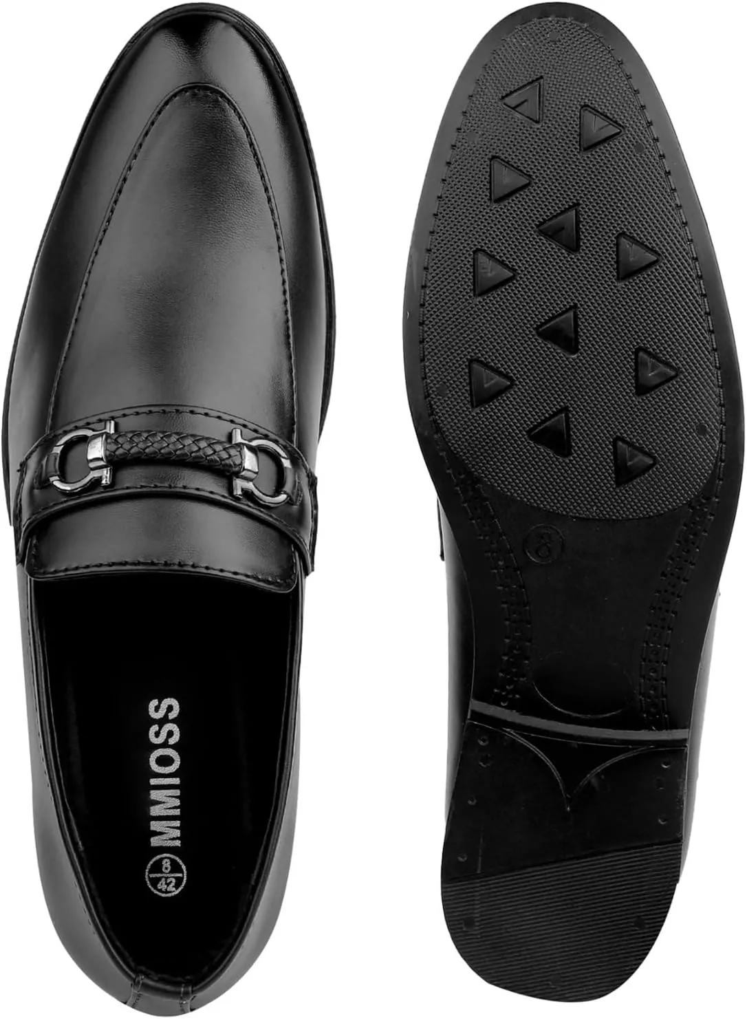 Men's Formal Dress Loafers Slip On Casual Shoes Black/Brown
