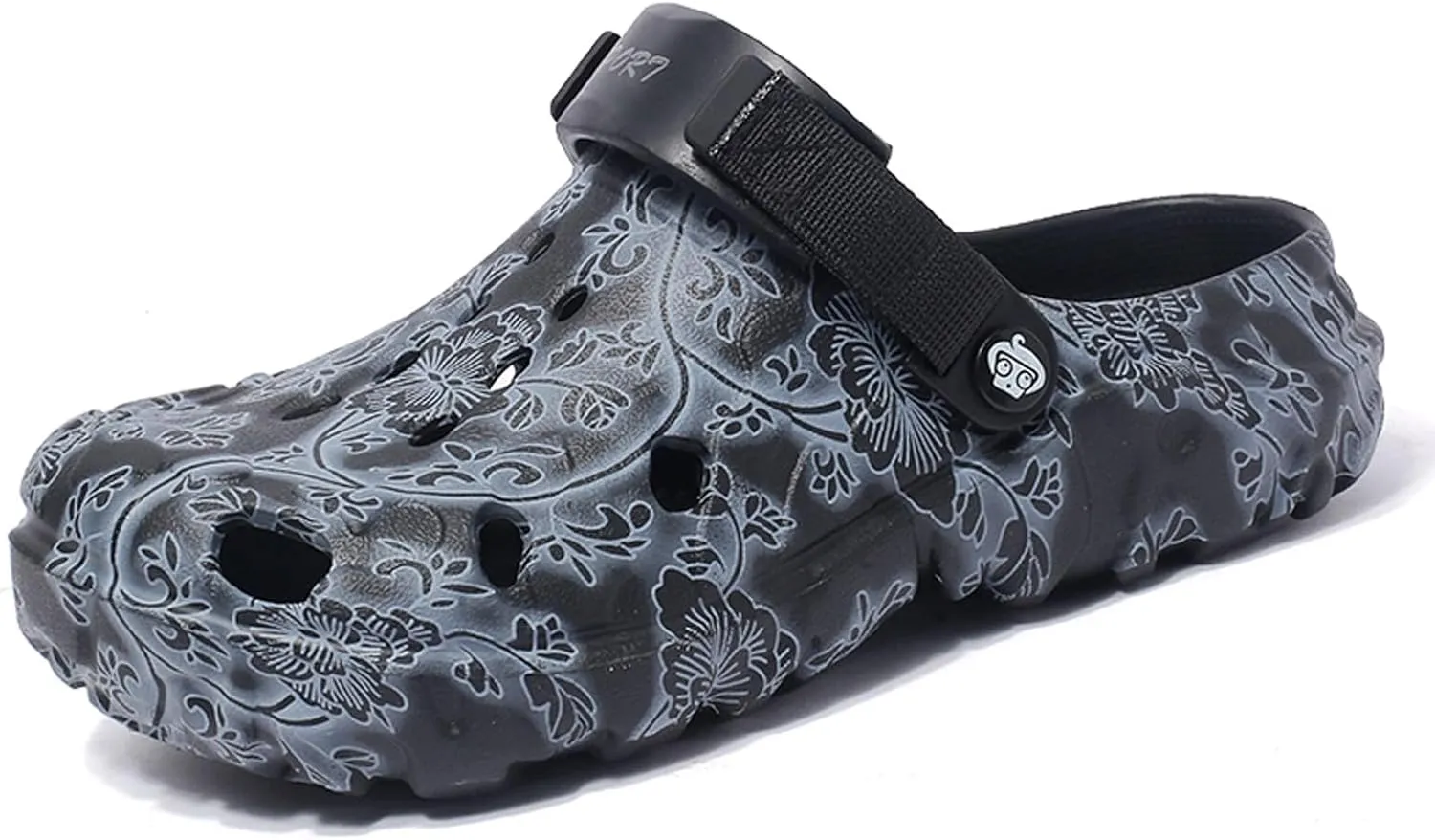 Men's Garden Clogs Shoes: Printed Sandals - Lightweight Shower Slippers - Waterproof Mules for Adult Outdoor Walking Travel