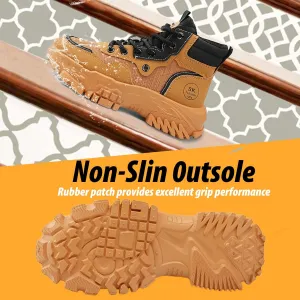 Men's High Top Fashion Sneakers Casual Athletic Walking Shoes Chunky Sneakers Breathable Non-Slip Hiking Boots for Men
