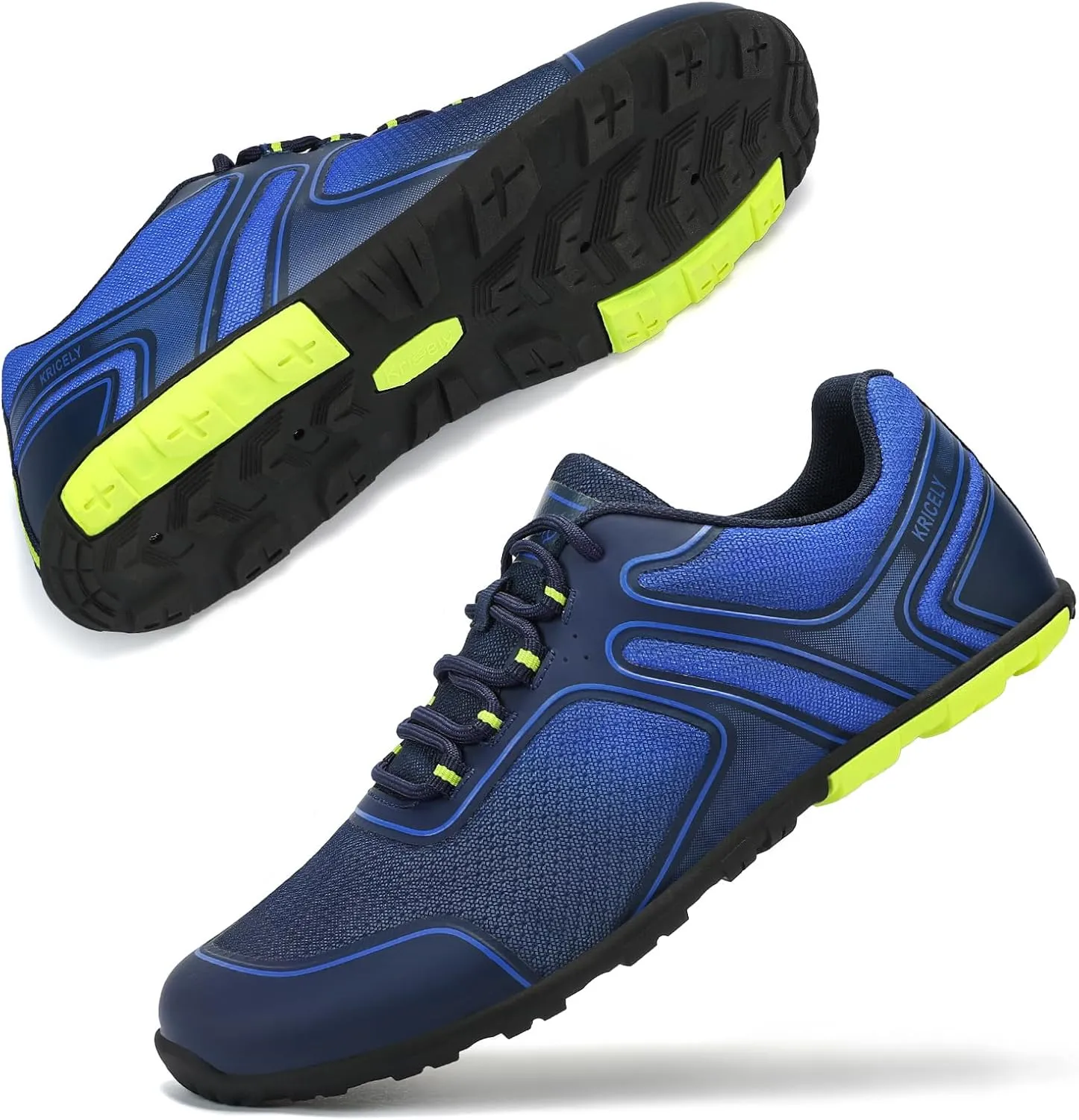 Men's Hike Barefoot Shoes | Wide Toe Box Minimalist Shoes for Gym Workout | Grounded Footwear Cross-Trainer Athletic Sneakers