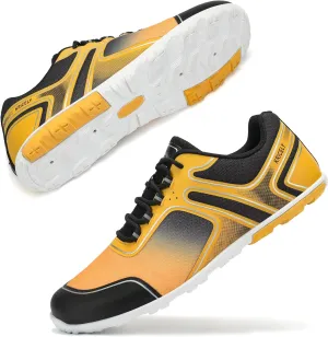 Men's Hike Barefoot Shoes | Wide Toe Box Minimalist Shoes for Gym Workout | Grounded Footwear Cross-Trainer Athletic Sneakers