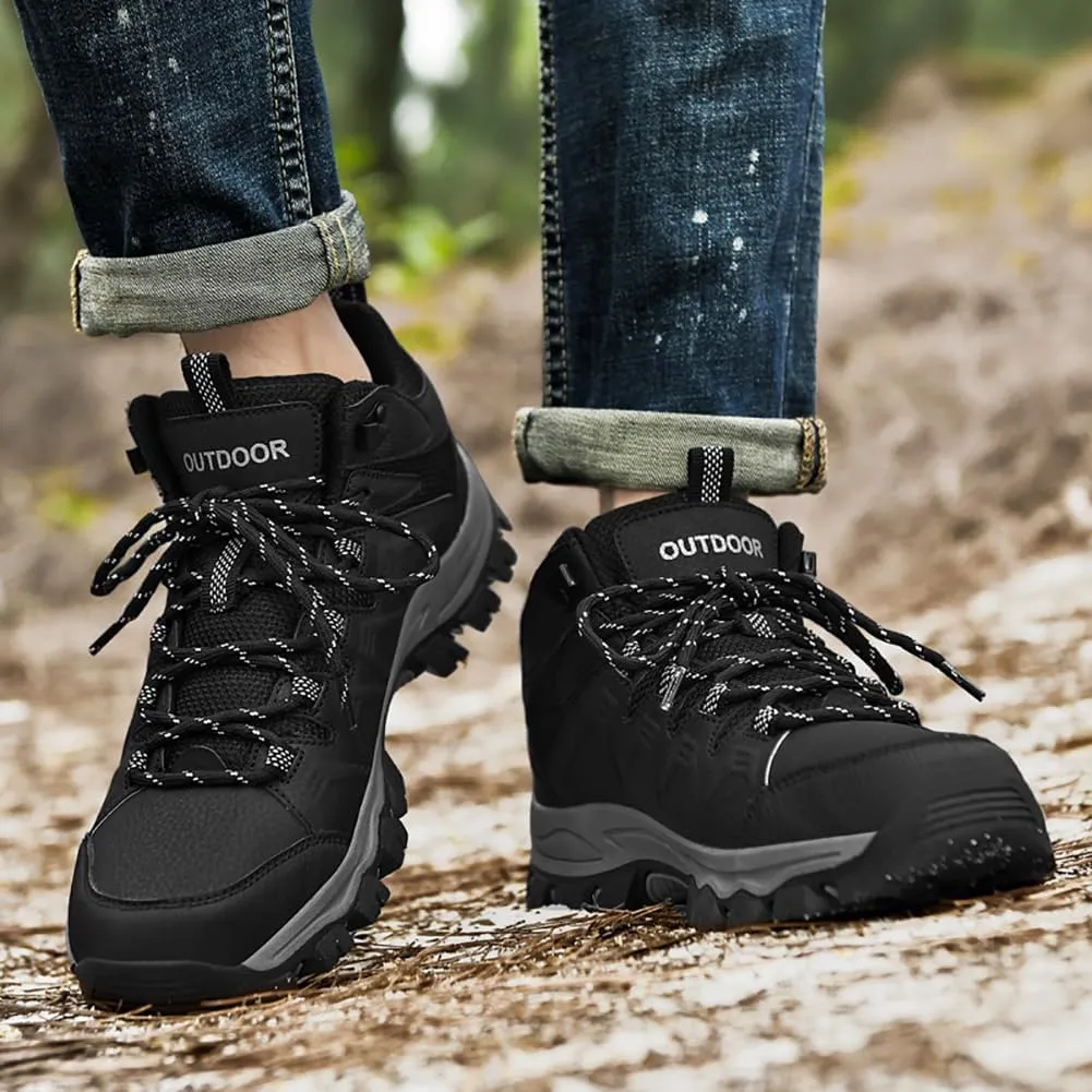 Men's Hiking Shoes Low-Top Trail Running Sneakers Breathable Mesh Travel Shoes Non-Slip Outdoor Trekking Boots