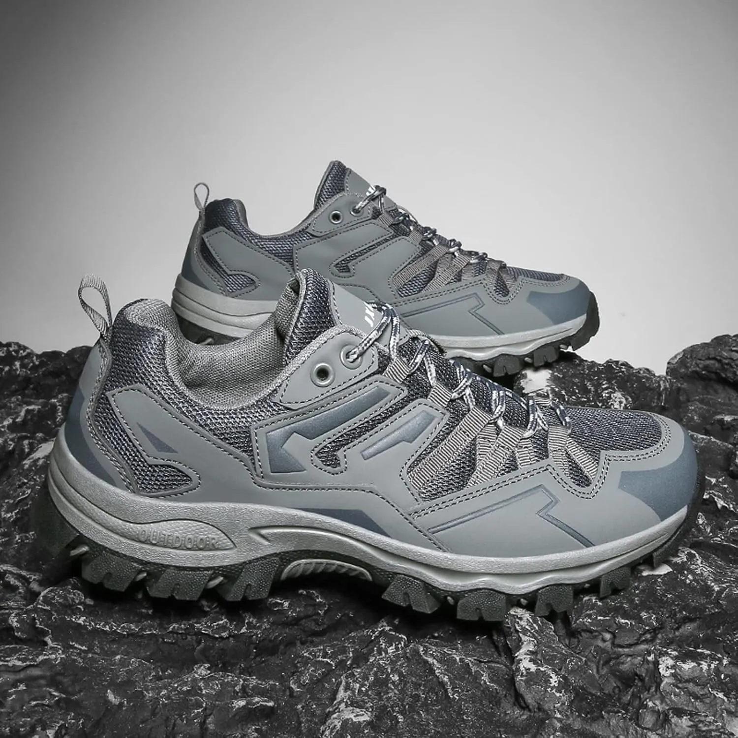 Men's Hiking Shoes Low-Top Walking Sneakers for Women Outdoor Lightweight Trail Shoes Anti-slip