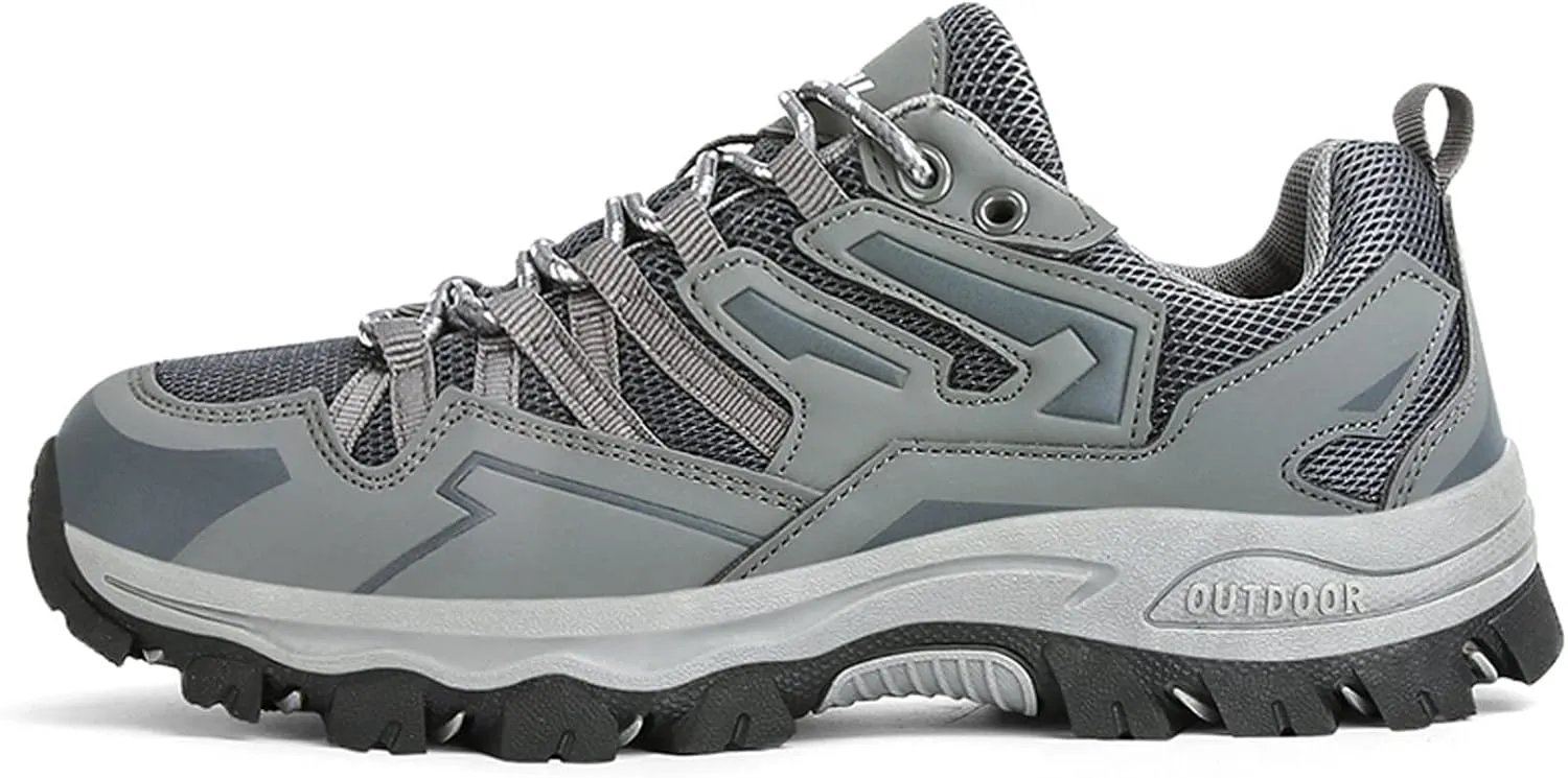 Men's Hiking Shoes Low-Top Walking Sneakers for Women Outdoor Lightweight Trail Shoes Anti-slip