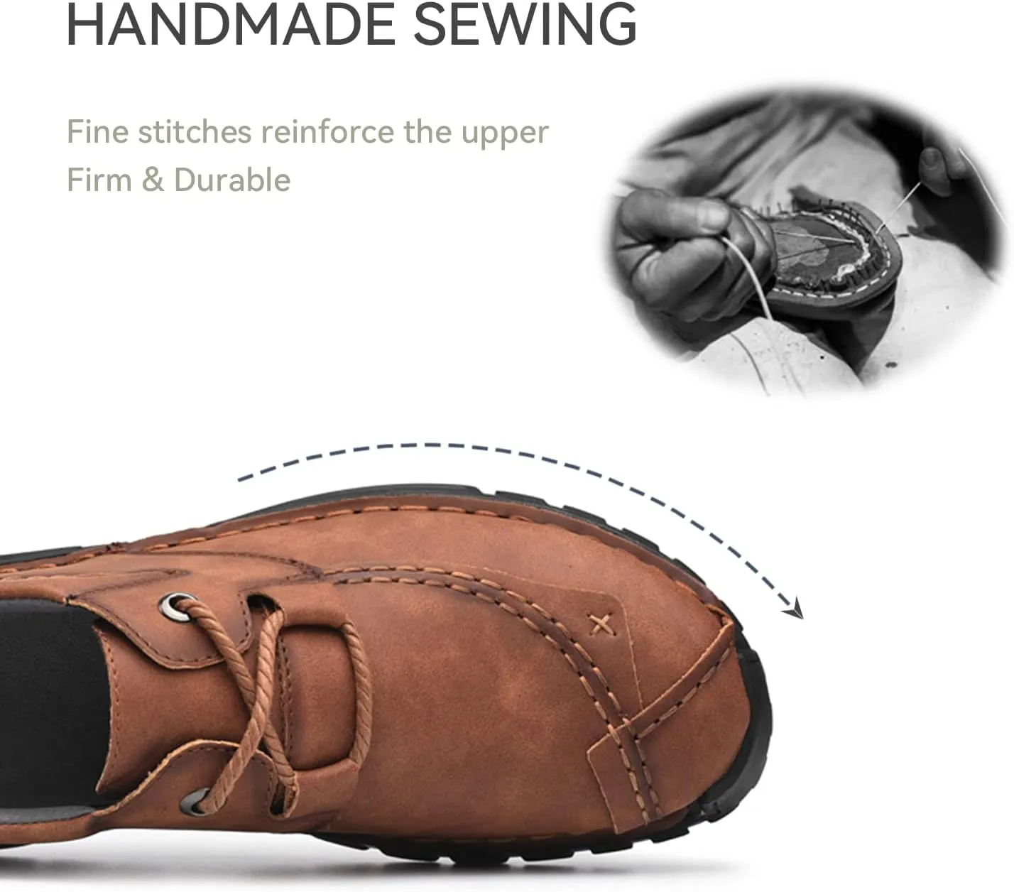 Men's Leather Casual Shoes Fashion Sneakers Driving Loafers Walking Shoes for Men