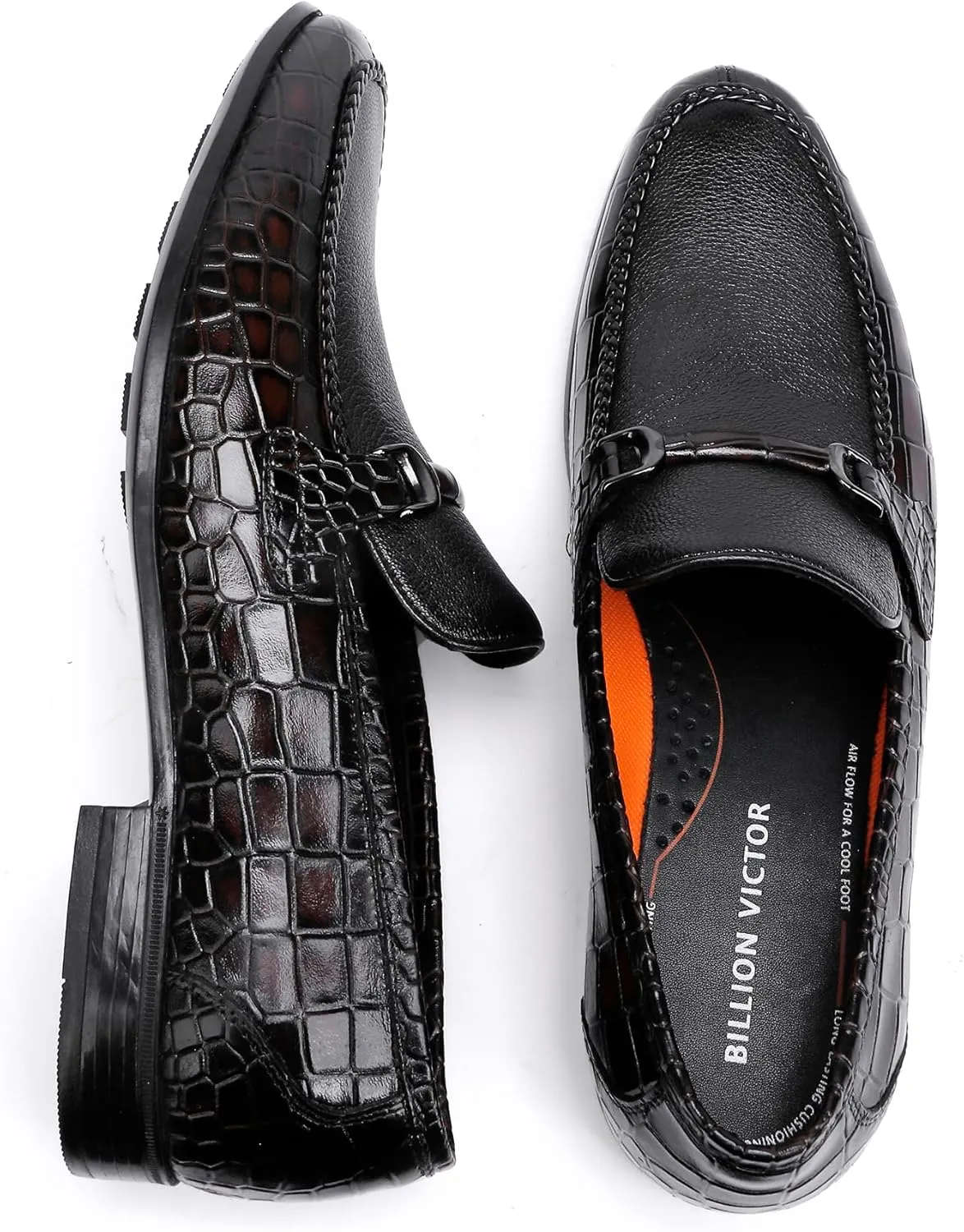 Men's leather Dress Shoes Classic Slip on Loafers Penny Loafers for Men