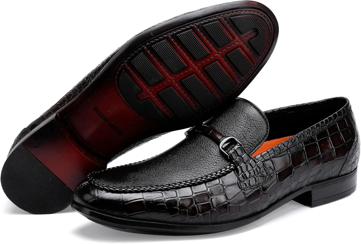 Men's leather Dress Shoes Classic Slip on Loafers Penny Loafers for Men