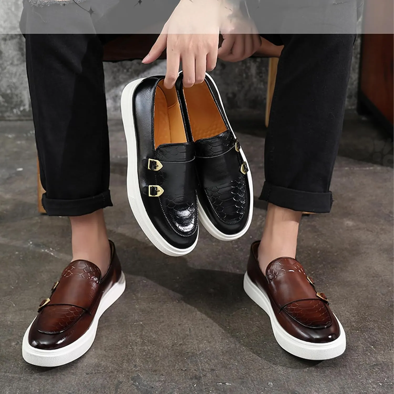 Men's Loafers & Slip-Ons Shoes Comfortable Lightweight Men's Casual Dress Shoes Classic Penny Loafers