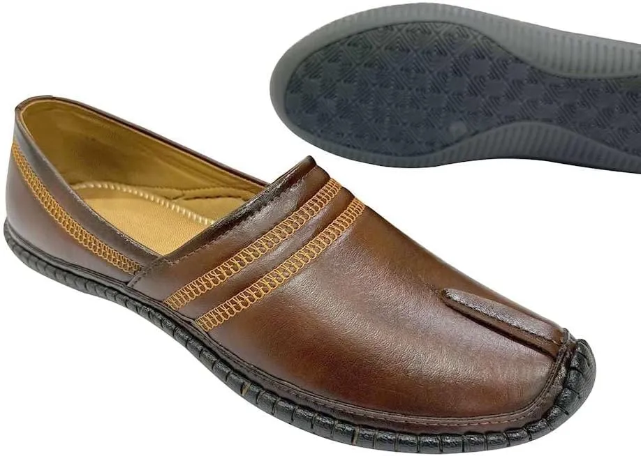 Mens Loafers Shoes Slip-on Casual Jutti Handmade Formal Ethnic Mojari Gift for Him