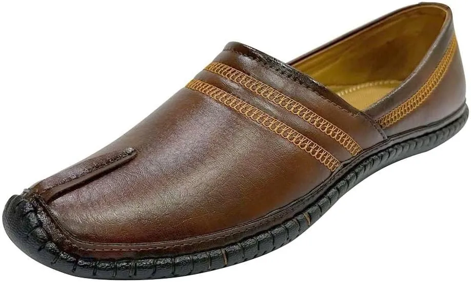 Mens Loafers Shoes Slip-on Casual Jutti Handmade Formal Ethnic Mojari Gift for Him