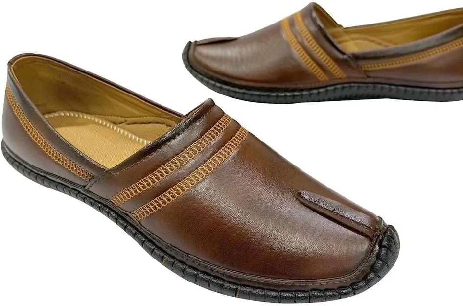 Mens Loafers Shoes Slip-on Casual Jutti Handmade Formal Ethnic Mojari Gift for Him