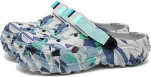 Men's Mules Clog Slip On Beach Sandals Garden Clogs Graphic Outdoor Slippers with Adjustable Strap
