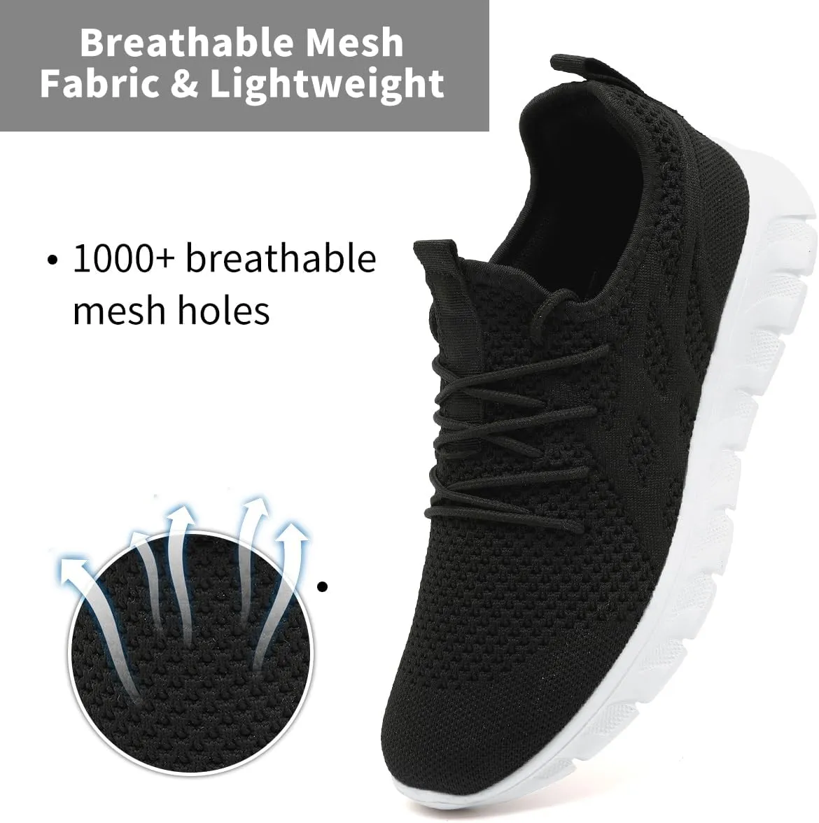 Men's Non-Slip Lightweight Running Shoes Comfortable Walking Shoe Mens Fashion Workout Gym Sneakers for Casual