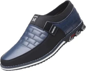 Men’s Oxford Derby Orthopedic Leather Shoes Formal Business Dress Sneakers Casual Walking Driving Slip-on Penny Loafers