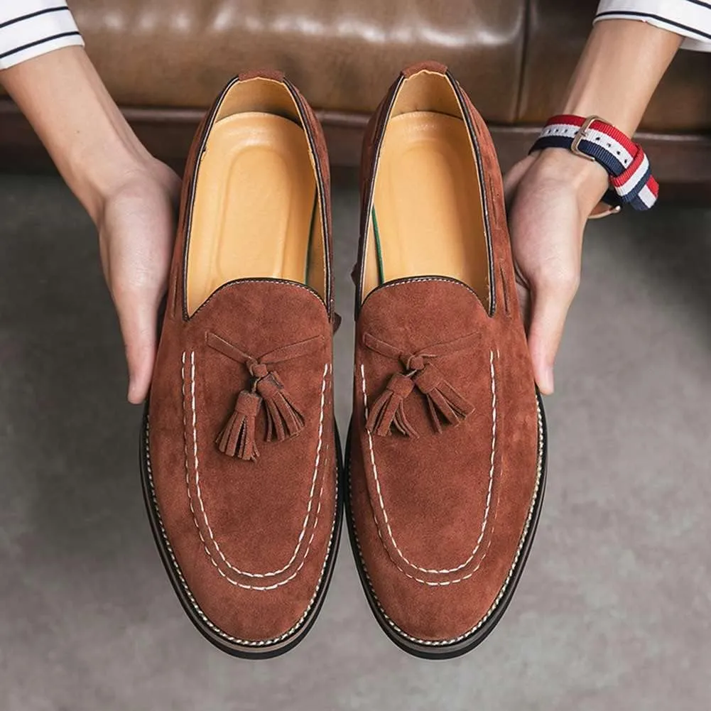 Men's Oxford Leather Dress Shoes Genuine Leather Shoes Comfort Loafers
