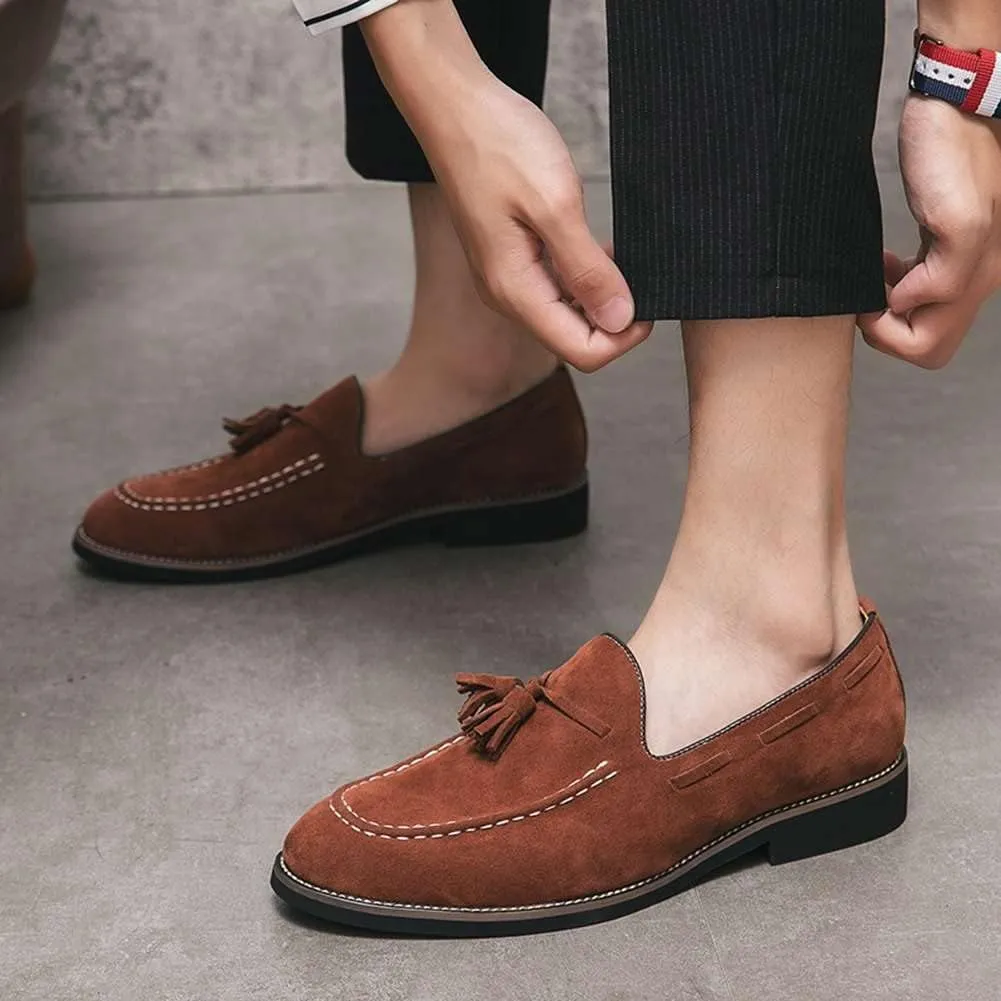 Men's Oxford Leather Dress Shoes Genuine Leather Shoes Comfort Loafers