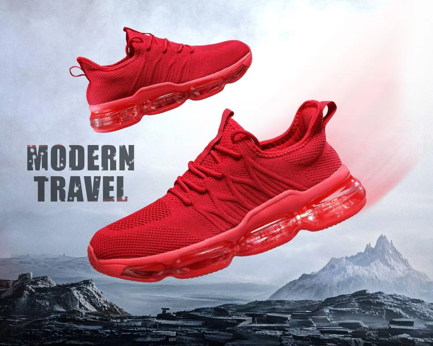 Mens Running Shoes Air Cushion Walking Basketball Sneakers Fashion Tennis Breathable Sport Gym Fitness Cross Trainers