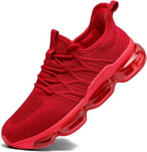 Mens Running Shoes Air Cushion Walking Basketball Sneakers Fashion Tennis Breathable Sport Gym Fitness Cross Trainers