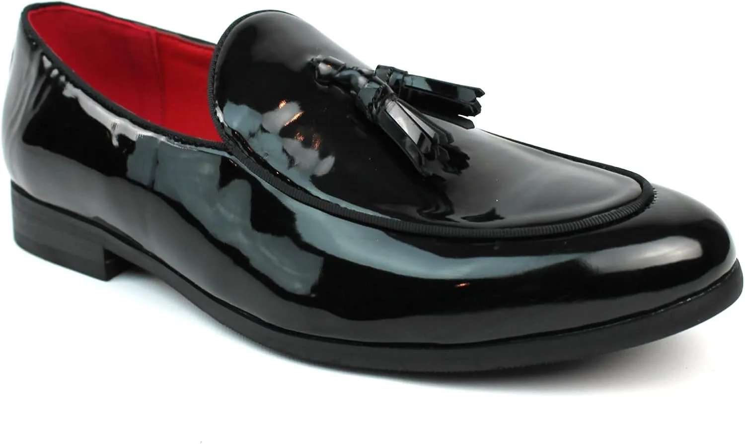 Men's Slip On Real Leather Loafer Tassel Dress Shoes