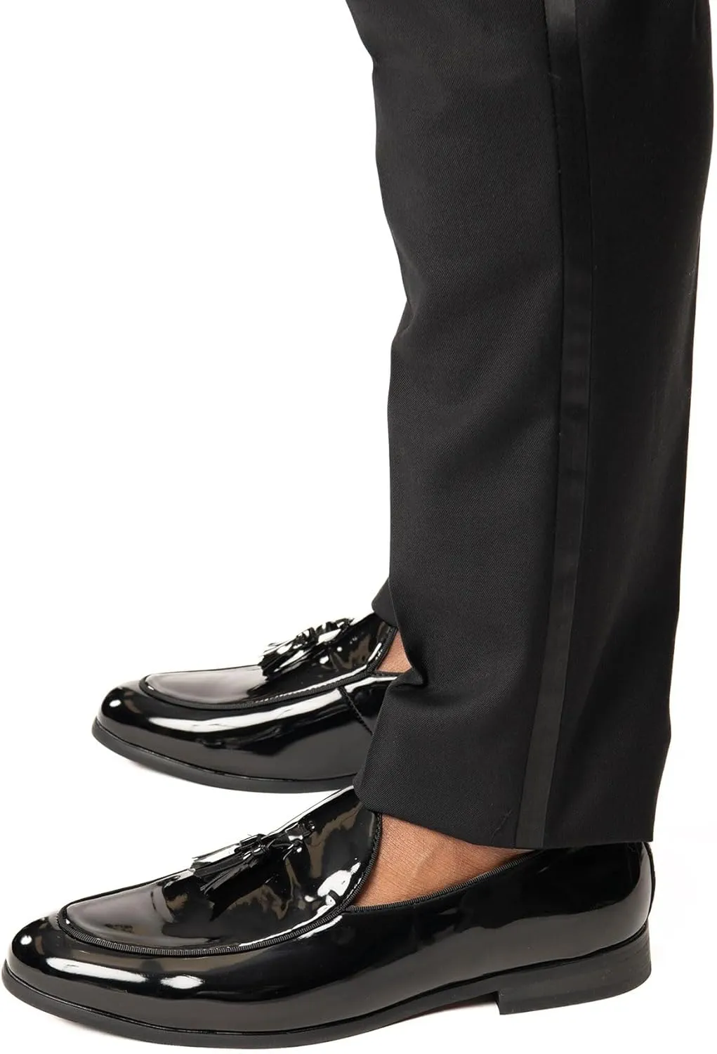 Men's Slip On Real Leather Loafer Tassel Dress Shoes