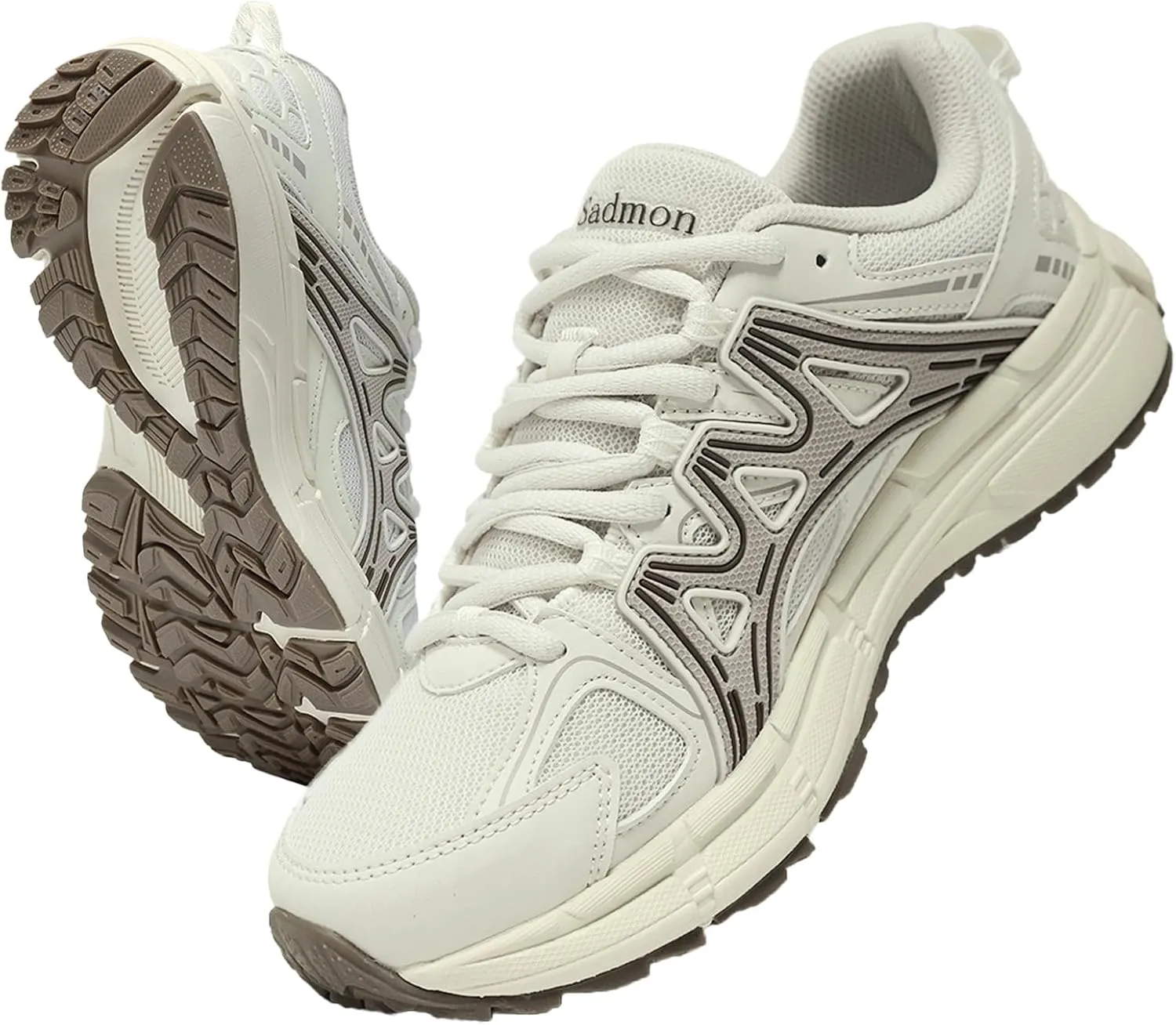 Men's Slip Resistant Trail Running Shoes - Supportive Athletic Shoes for Outdoor Fitness Walking, Road Running and Gym Training