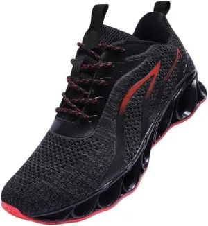Men's Sneakers Sport Running Athletic Tennis Walking Shoes, Mens Slip on Running Walking Shoes Blade Tennis Casual Fashion Sneakers