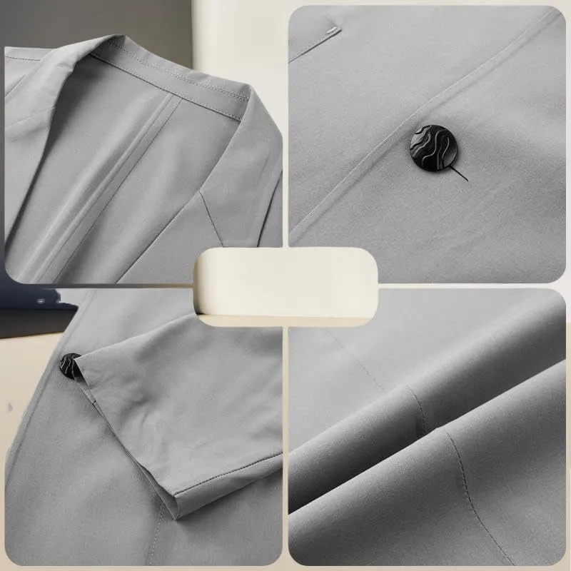 Men's Spring Seamless Casual Korean Style Blazer Jacket