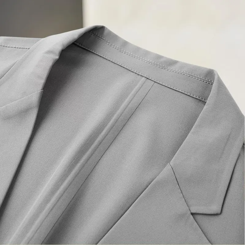 Men's Spring Seamless Casual Korean Style Blazer Jacket