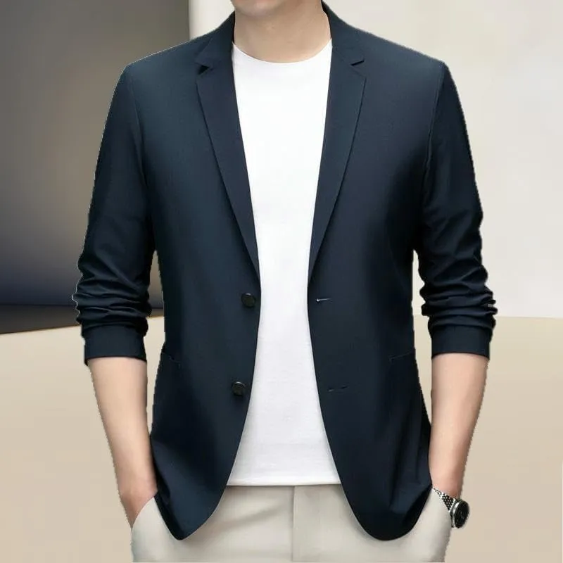 Men's Spring Seamless Casual Korean Style Blazer Jacket