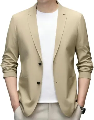 Men's Spring Seamless Casual Korean Style Blazer Jacket