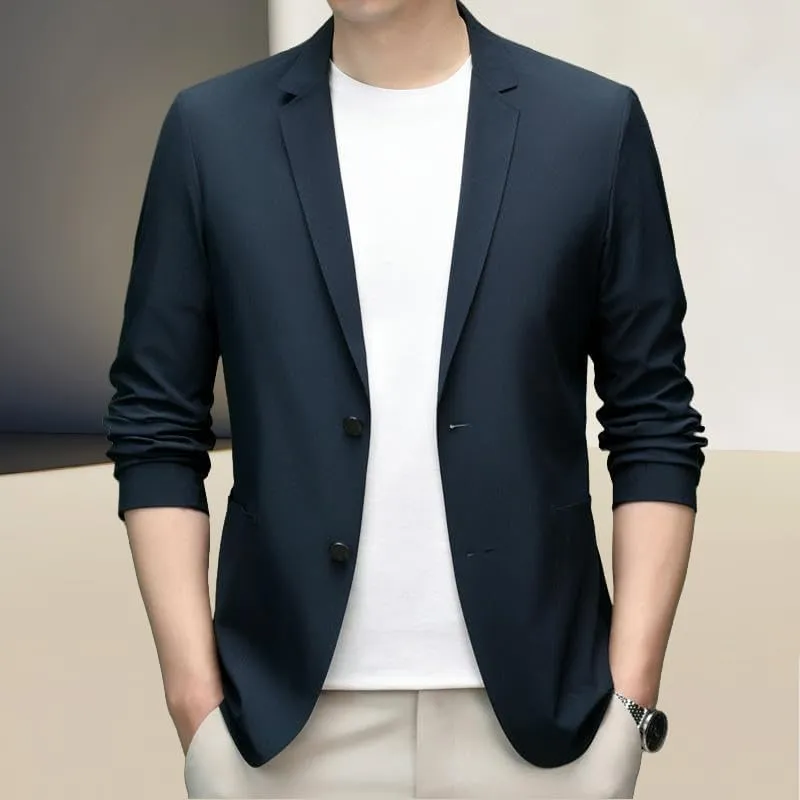 Men's Spring Seamless Casual Korean Style Blazer Jacket