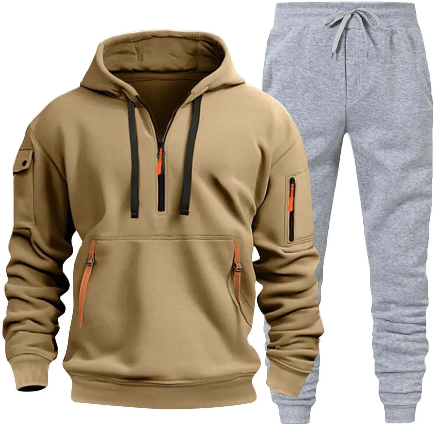 Men's Tracksuit 2 Piece Hoodies Casual Jogging Gym Sweat Suits for Men Jogging Sweatshirts Sweatsuits Sets