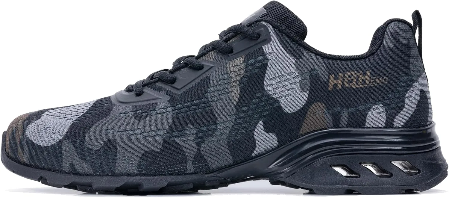 Men's Trail Running Shoes Camo Cross Training Tennis Walking Sneakers SNAXE 1.0 Fashion Camouflage Athletic Sport Workout Footwear for Outdoor Gym Hiking