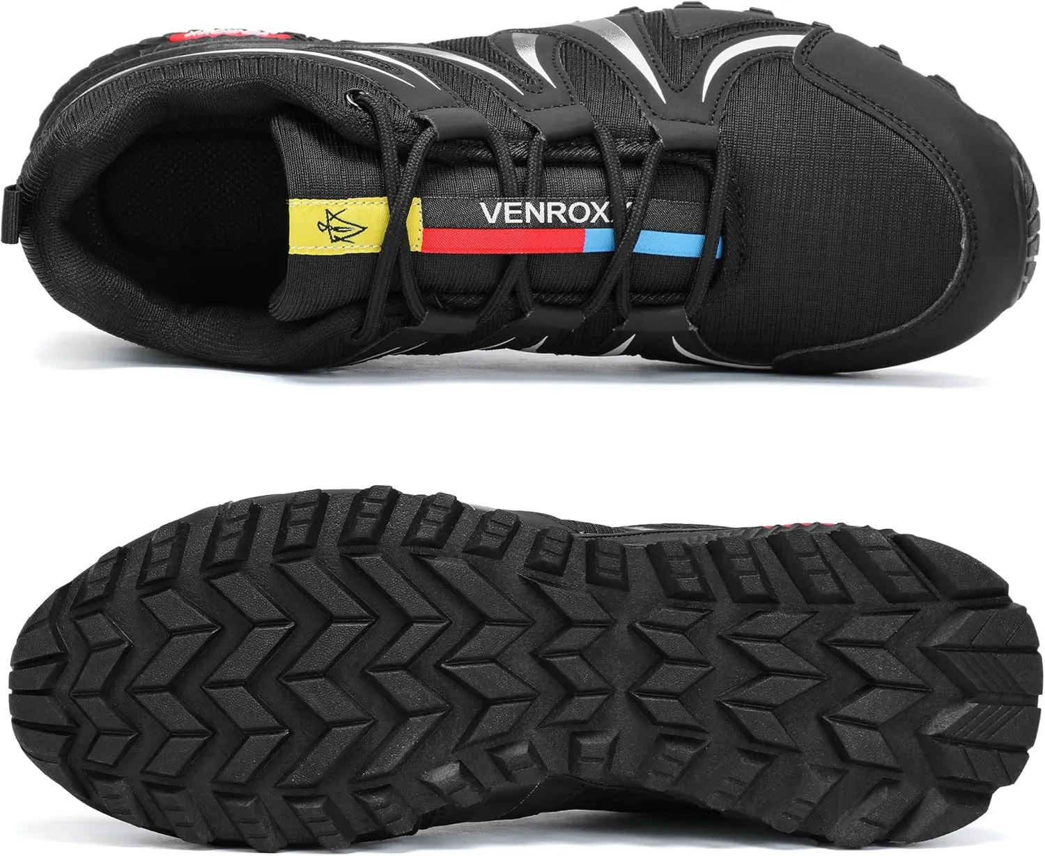 Men's Trail Running Shoes Lightweight Breathable-Mesh Non-Slip for Hiking & Walking Fashion Sneakers