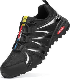 Men's Trail Running Shoes Lightweight Breathable-Mesh Non-Slip for Hiking & Walking Fashion Sneakers
