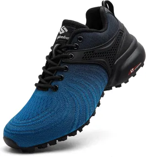 Men's Trail Running Shoes Lightweight Breathable Walking Sneakers Outdoor Athletic Running Tennis Cross Training Shoes