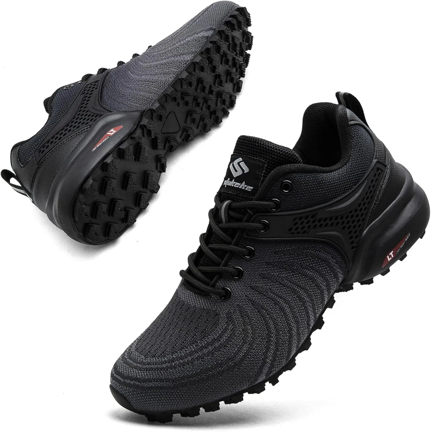 Men's Trail Running Shoes Lightweight Breathable Walking Sneakers Outdoor Athletic Running Tennis Cross Training Shoes