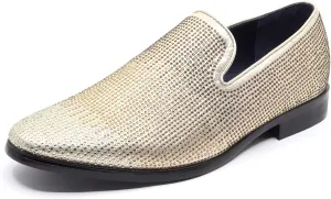 Men's Vintage Rhinestone Designer Classic Smoking Dress Tuxedo Loafers Slip On Shoes SM-29