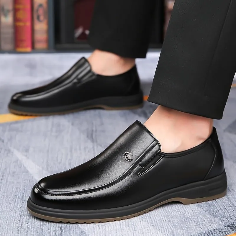 Men's Vintage Spike Dress Loafers Slip On Fashion Shoes