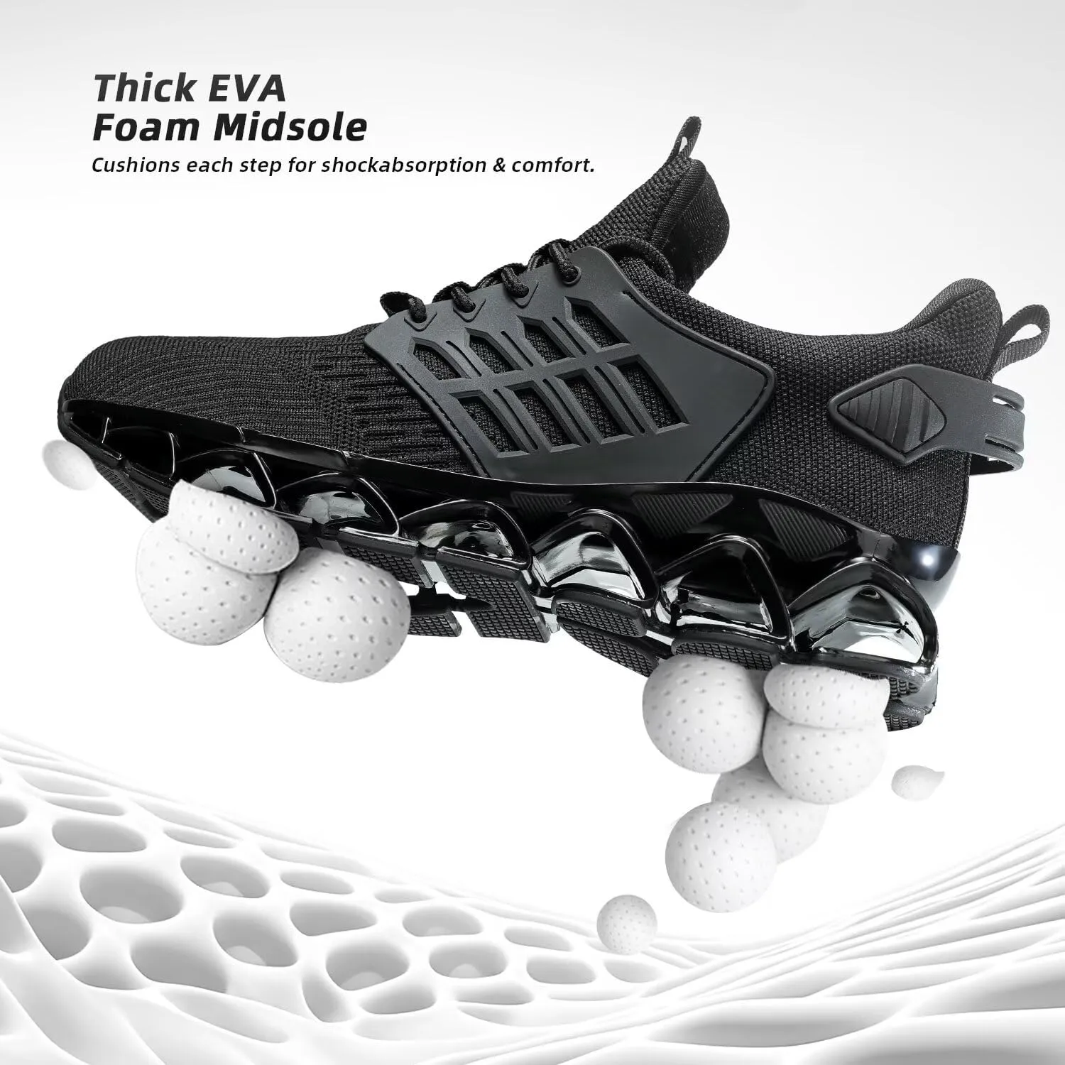Mens Walking Shoes Slip on Blade Tennis Casual Fashion Trail Running Sneakers Comfort Non Slip Work Sport Athletic Trainers