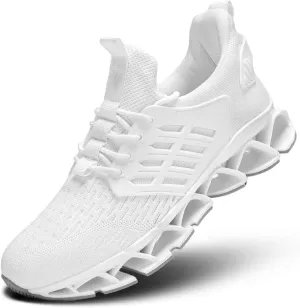 Mens Walking Shoes Slip on Blade Tennis Casual Fashion Trail Running Sneakers Comfort Non Slip Work Sport Athletic Trainers