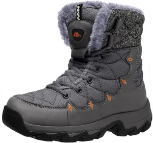 Men's Winter Snow Boots Water Resistant Non Slip Warm Outdoor Lightweight Comfortable Durable 7.1 IN Height Hiking Shoes
