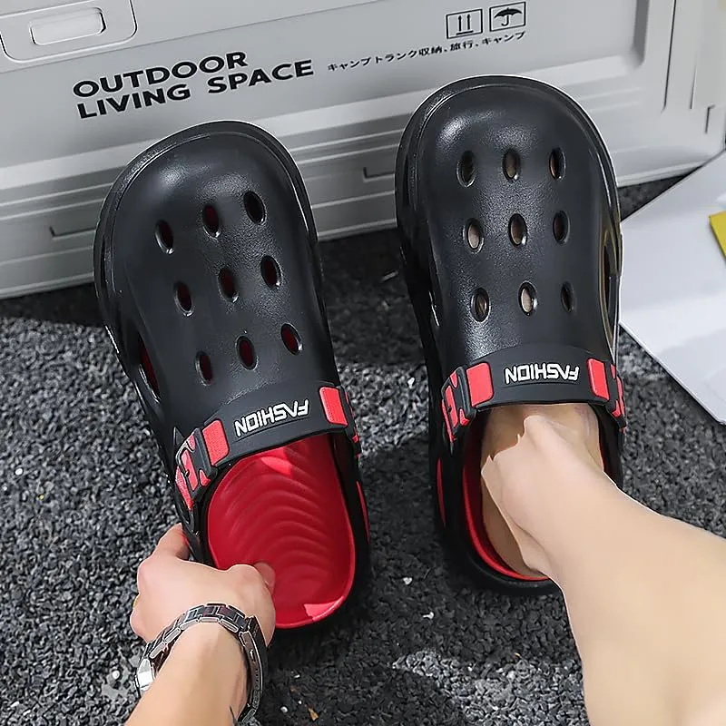 Mens Womens Clogs with Holes Unisex Garden Shoes Comfortable Arch Support Sandals Slip-On Mules Outdoor Quick-Dry Footwear for Work Beach