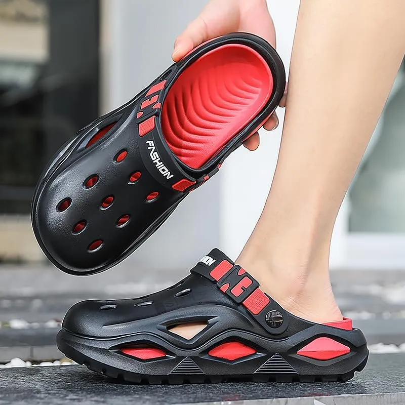 Mens Womens Clogs with Holes Unisex Garden Shoes Comfortable Arch Support Sandals Slip-On Mules Outdoor Quick-Dry Footwear for Work Beach