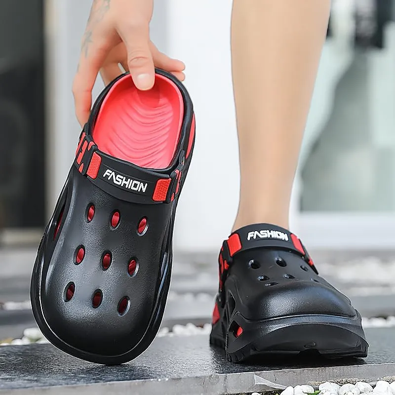 Mens Womens Clogs with Holes Unisex Garden Shoes Comfortable Arch Support Sandals Slip-On Mules Outdoor Quick-Dry Footwear for Work Beach