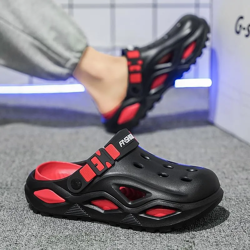 Mens Womens Clogs with Holes Unisex Garden Shoes Comfortable Arch Support Sandals Slip-On Mules Outdoor Quick-Dry Footwear for Work Beach